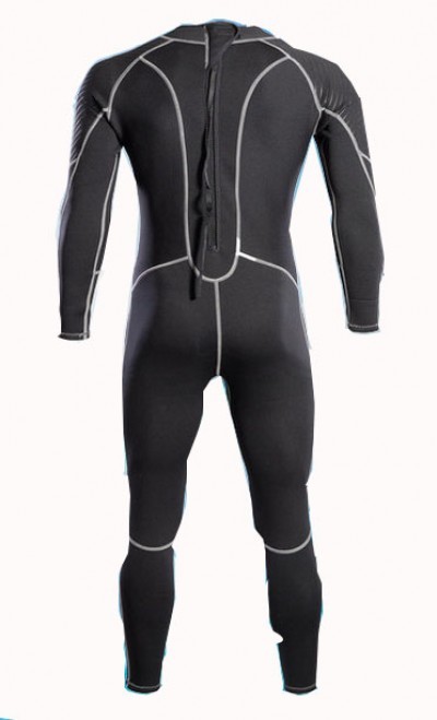 ADS009 design sunscreen wetsuit style manufacture conjoined wetsuit style 2MM custom wetsuit style wetsuit factory elderly spa dry uniform spa treatment side view